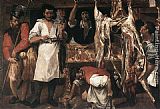 Annibale Carracci Butcher's Shop painting